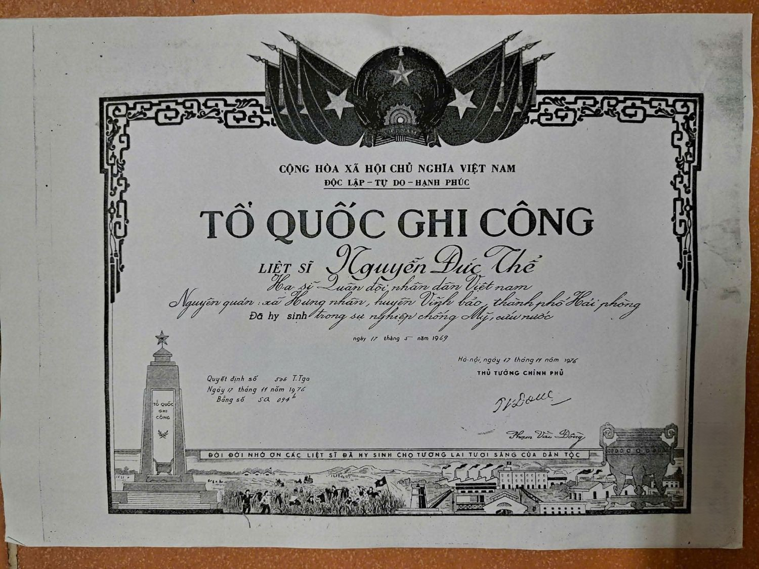 Tìm mộ liệt sĩ Nguyễn Đức Thể hy sinh tại Nha Trang